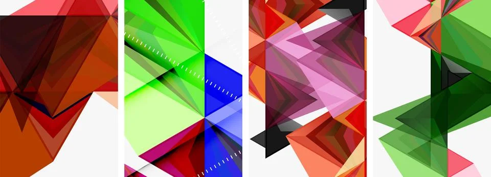 Minimalist triangular geometric clean concept posters for wallpaper, business 스톡 일러스트