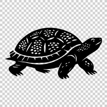 Minimalist turtle graphic. Stock Illustration