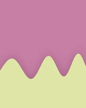 A minimalist two-tone composition with a flowing wave dividing soft pink an.. Stock Illustration