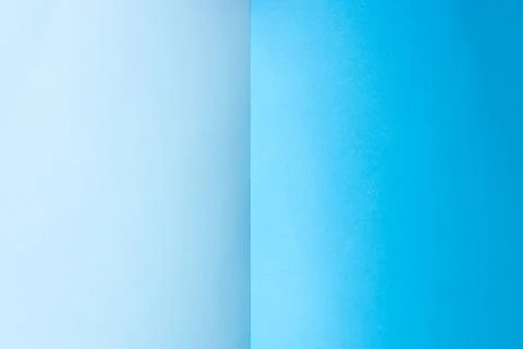 Minimalist two-tone paper background with a blue section. Stock Illustration