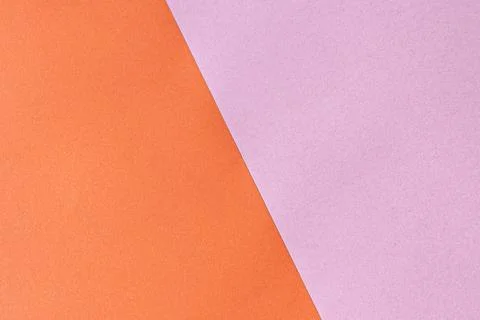 A minimalist two-tone paper background with an orange. Stock-Illustration