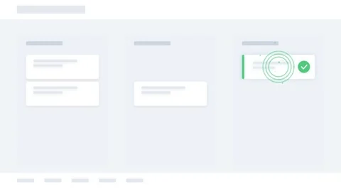 Minimalist UI Dashboard Mockup with Loading Indicator and Data Cards 動画素材 347560475