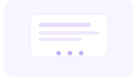 Minimalist ui interface loading animation with pulsing progress dots and text Stock Footage 338189028