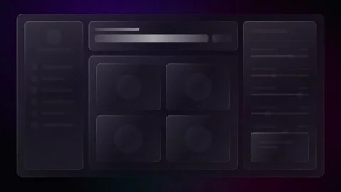 Minimalist UI Skeleton Loading Animation Loop for Modern Web and App Design Stock Footage 347820331