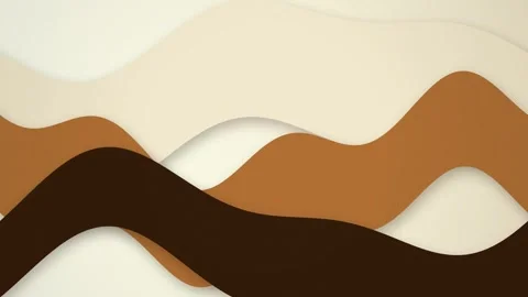 Minimalist undulating paper cut hills seamless loop motion background Stock-Footage 344318976