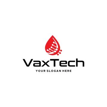Minimalist VaxTech drip circuit oval logo design Illustrazione stock