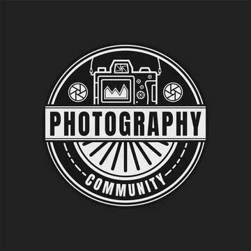 Minimalist Vector Camera Logo Template. Stock Illustration