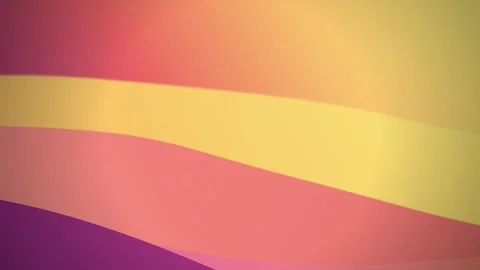 Minimalist vector curves drift gently in a seamless loop Stock Footage 341490423