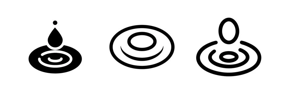 A minimalist vector icon set featuring watering cans, suitable for gardenin.. Stock Illustration