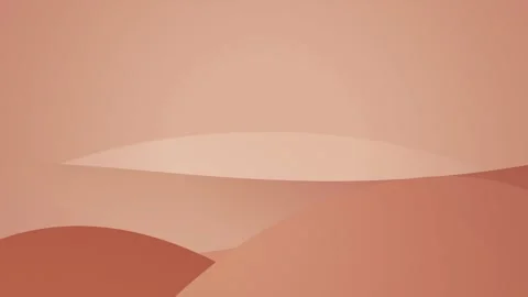 Minimalist vector sand dunes display in a seamless loop Stock Footage 341490457