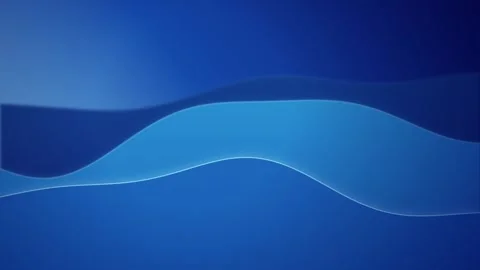 Minimalist vector waves slide horizontally in a seamless loop Stock Footage 341274933