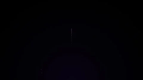 Minimalist Vertical Dotted Light Trails and Cyber Stream Loop Stock Footage 344682980