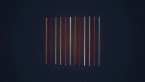 Minimalist Vertical Line Animation with Subtle Starry Background Stock Footage 348423642