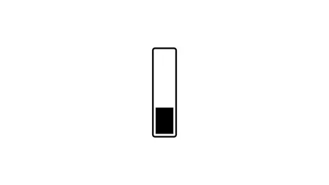 Minimalist vertical progress bar loading animation isolated on white backgr.. Stock Footage 329145190
