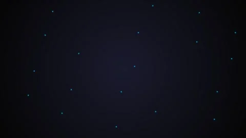 A minimalist view of glowing light dots scattered across a dark background Stock Footage 339617692