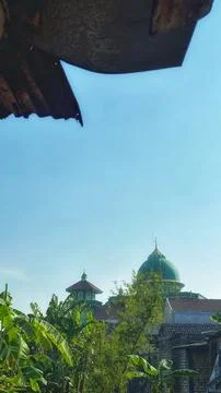 Minimalist view of a mosque Stock Photos