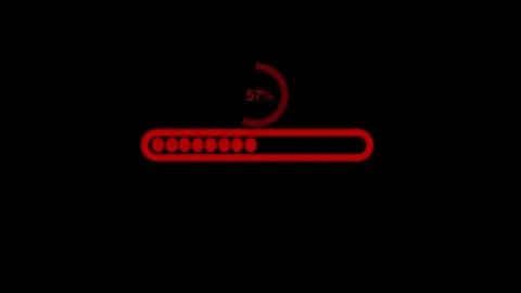 Minimalist waiting dots loading bar circular animation Stock Footage 336910897