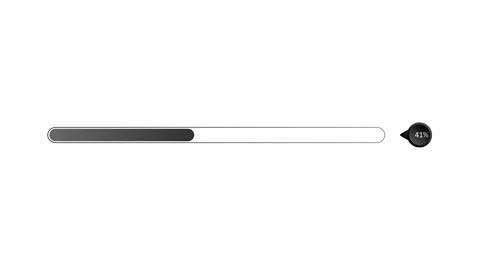 Minimalist waiting progress bar showing percentage loading animation, Moder.. Stock Footage 340385454