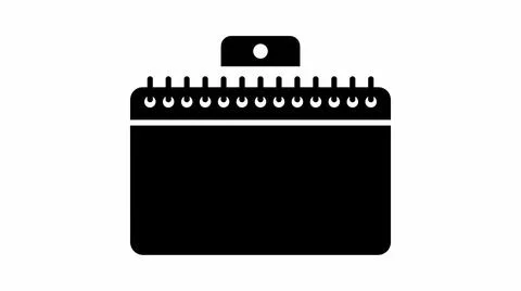 Minimalist Wall Calendar Icon Stock Illustration