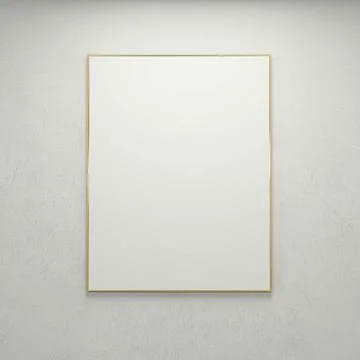 Minimalist Wall with Framed Mirror イラスト素材