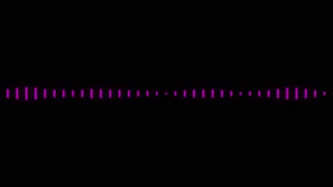 Minimalist wave form Audio Isolated on black background. Visualization sound Stock-Footage 221656923