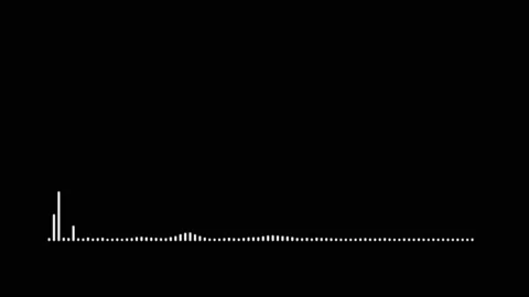 Minimalist wave form Audio Isolated on transparent background. Stock Footage 229167195