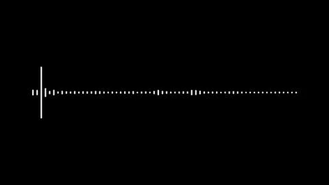 Minimalist wave form Audio Isolated on transparent background. Stock Illustration