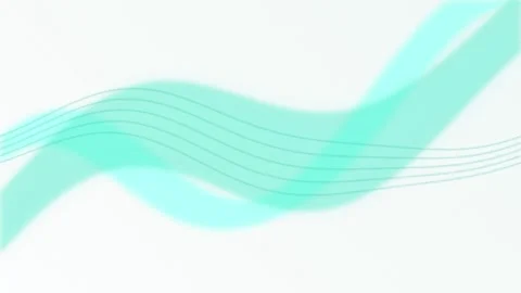 Minimalist wave graphic flows in a seamless loop Stock Footage 343115146
