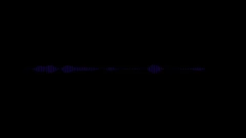Minimalist Waveform Audio. Abstract White on black sound waves background. Stock Footage 255503054