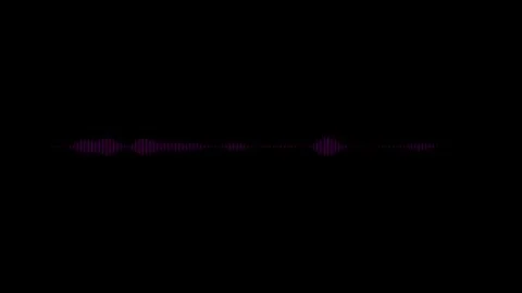 Minimalist Waveform Audio. Abstract White on black sound waves background. Stock Footage 255503055