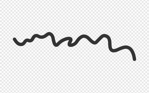 Minimalist wavy line. 库存插图