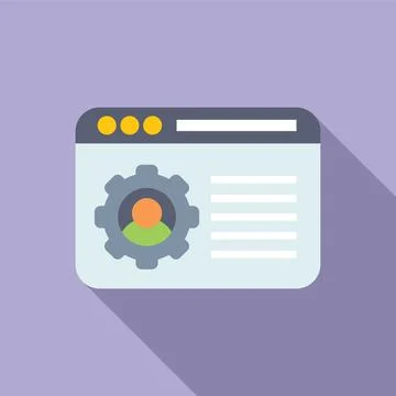 Minimalist web browser interface icon Stock Illustration