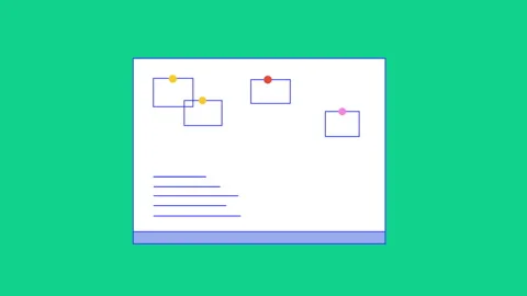 Minimalist Website Elements 2D Animation 스톡 동영상 287243980