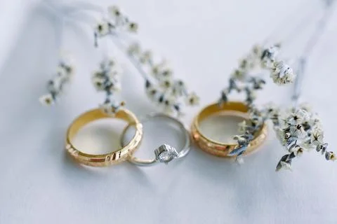 Minimalist Wedding Ring Stock Photos