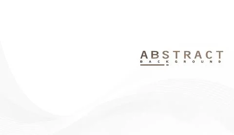 Minimalist white abstract background featuring soft flowing curves and delicate Stock-Illustration