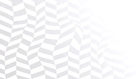 Minimalist white and grey abstract background featuring wavy geometric chevron Stock Illustration