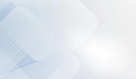 Minimalist white and light blue abstract background with soft geometric shapes Stock Illustration