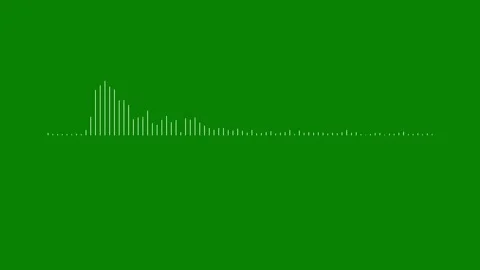Minimalist white audio frequency spectrum, 4K sound waveform animation with.. 스톡 동영상 346164288