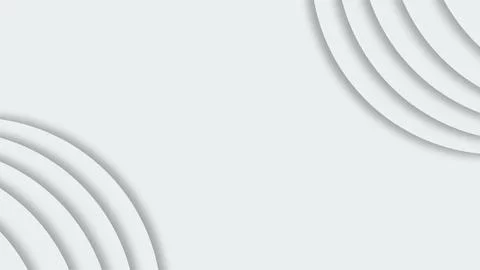 Minimalist White Background with Circular Design Elements. Stock-Illustration