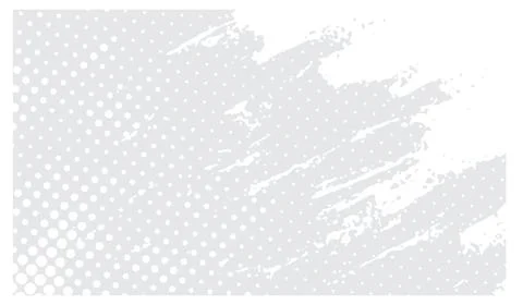 Minimalist white background featuring a blend of halftone dot patterns and artis Stock Illustration