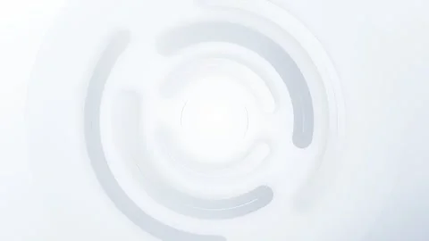 Minimalist white background with glowing circular tech rings. 4K Stock Footage 341847719