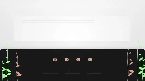 Minimalist White Background with Green Sprouts and Copy Space for Text Stock Footage 346660480