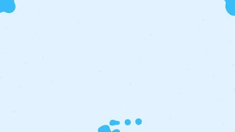 Minimalist white background with scattered blue organic liquid shapes design Video stock 335118068
