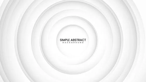 Minimalist White Background with Subtle Circle Shadows Stock Illustration