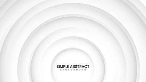 Minimalist White Background with Subtle Circle Shadows Stock Illustration