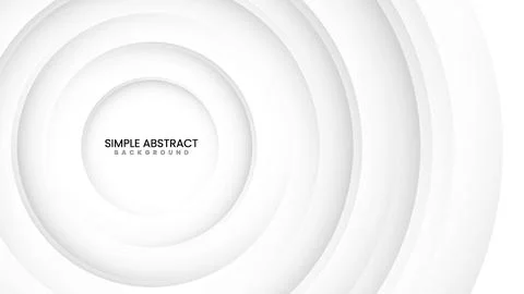 Minimalist White Background with Subtle Circle Shadows Stock Illustration