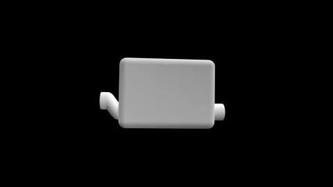 Minimalist White Box on Black Background Floating in Darkness Stock Footage 341921548