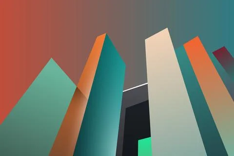 Minimalist white building background. Ilustración de archivo
