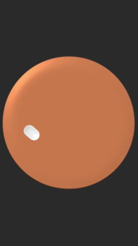 Minimalist white check mark animation appearing inside orange circle button.. Vídeo Stock 330511526