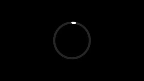 Minimalist White Circle Loading Spinner Animation Loop Stock Footage 341648708